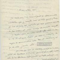 Lettre d&#039;André Rolland de Renéville à Jean Paulhan, 1932-03-08