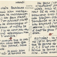 Lettre de Jean Paulhan à Barbara Church (17 juin 1958)