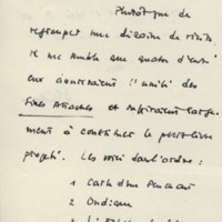 Lettre de Georges Lambrichs à Jean Paulhan, 1957