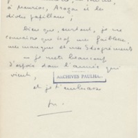 Lettre de Marcel Arland à Jean Paulhan, 1953-12-31