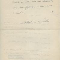 Lettre d'André Rolland de Renéville à Jean Paulhan, 1934-01-01