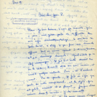 Lettre de Marcel Bisiaux à Jean Paulhan, 1952-10-04