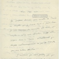 Lettre d'André Rolland de Renéville à Jean Paulhan, 1932-06-02