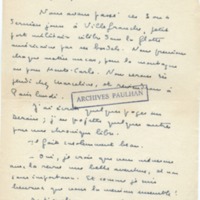 Lettre de Marcel Arland à Jean Paulhan, 1955
