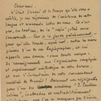 Lettre de Roger Martin du Gard à Jean Paulhan, 1951-09-03