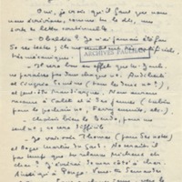 Lettre de Marcel Arland à Jean Paulhan, 1953