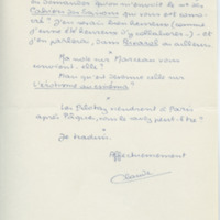 Lettre de Claude Elsen à Jean Paulhan, 1957-04-05