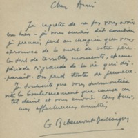 Lettre de Georges Ribemont-Dessaignes à Jean Paulhan, 1931