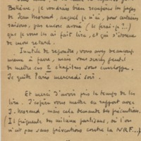 Lettre de Roger Martin du Gard à Jean Paulhan, 1951-06