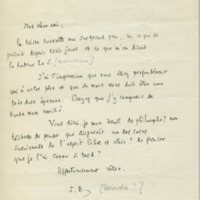 Lettre de Julien Benda à Jean Paulhan, 1931-03-15