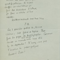 Lettre de Julien Benda à Jean Paulhan, 1930