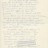 Lettre de Marcel Arland à Jean Paulhan, 1958