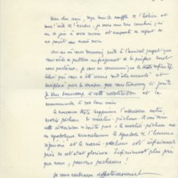 Lettre de Gabriel Bounoure à Jean Paulhan, 1957