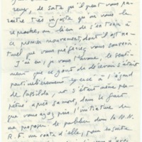 Lettre d'André Rolland de Renéville à Jean Paulhan, 1956-06-29