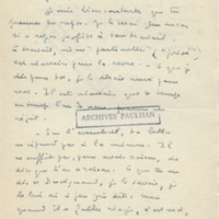 Lettre de Marcel Arland à Jean Paulhan, 1957