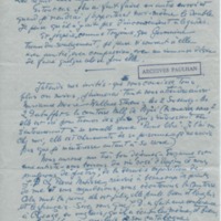 Lettre de Barbara Church à Jean Paulhan (20 mars 1952)