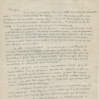 Lettre de Marcel Arland à Jean Paulhan, 1950
