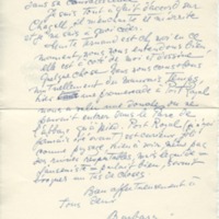 Lettre de Barbara Church à Jean Paulhan (3 juillet 1954)