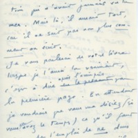 Lettre d'André Rolland de Renéville à Jean Paulhan, 1951-08-31