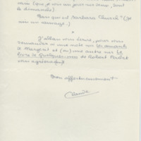 Lettre de Claude Elsen à Jean Paulhan, 1957-06-03