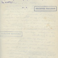 Lettre de Marcel Arland à Jean Paulhan, 1928