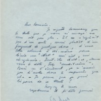 Lettre de Guy Dumur à Jean Paulhan, 1956