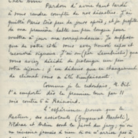 Lettre d&#039;André Berne-Joffroy à Jean Paulhan, 1953-03-10