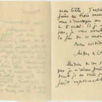Lettre de Jacques de Lacretelle à Jean Paulhan (1926)