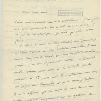 Lettre d&#039;André Rolland de Renéville à Jean Paulhan, 1932-01-13