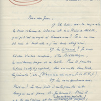 Lettre de Léon Bopp à Jean Paulhan, 1953-03-14