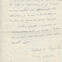 Lettre d'André Rolland de Renéville à Jean Paulhan, 1933-08-17