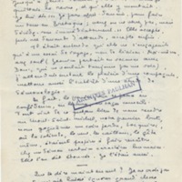 Lettre de Marcel Arland à Jean Paulhan, 1955