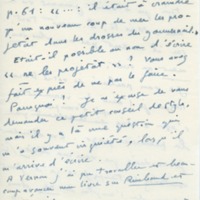 Lettre d'André Rolland de Renéville à Jean Paulhan, 1951-08-31