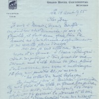 Lettre de Barbara Church à Jean Paulhan (14 août 1955)
