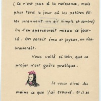Lettre de Jean Paulhan à Barbara Church (décembre 1935)