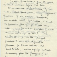Lettre de Marcel Arland à Jean Paulhan, 1950