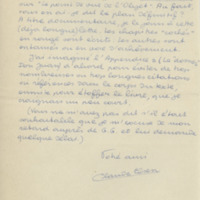 Lettre de Claude Elsen à Jean Paulhan, 1950-08-08