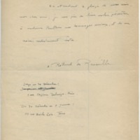Lettre d'André Rolland de Renéville à Jean Paulhan, 1932-12-08