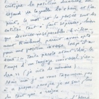 Lettre d'André Rolland de Renéville à Jean Paulhan, 1951-09-19