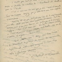 Lettre d'André Rolland de Renéville à Jean Paulhan, 1934-08-05
