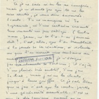Lettre de Marcel Arland à Jean Paulhan, 1956