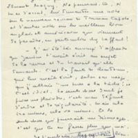 Lettre de Marcel Arland à Jean Paulhan, 1953