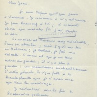 Lettre de Marcel Arland à Jean Paulhan, 1958