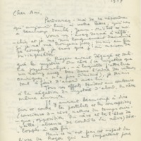 Lettre de Blaise Allan à Jean Paulhan, 1957-01-31