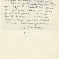 Lettre de Marcel Arland à Jean Paulhan, 1955