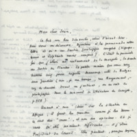 Lettre de Maurice Toesca à Jean Paulhan, 1958-08-27