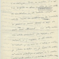 Lettre d'André Rolland de Renéville à Jean Paulhan, 1932-01-11