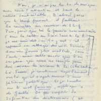Lettre de Marcel Arland à Jean Paulhan, 1958