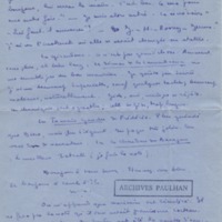 Lettre de Marcel Arland à Jean Paulhan, 1928