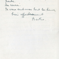 Lettre de Bertha Rhodes à Jean Paulhan, 1934-05-20